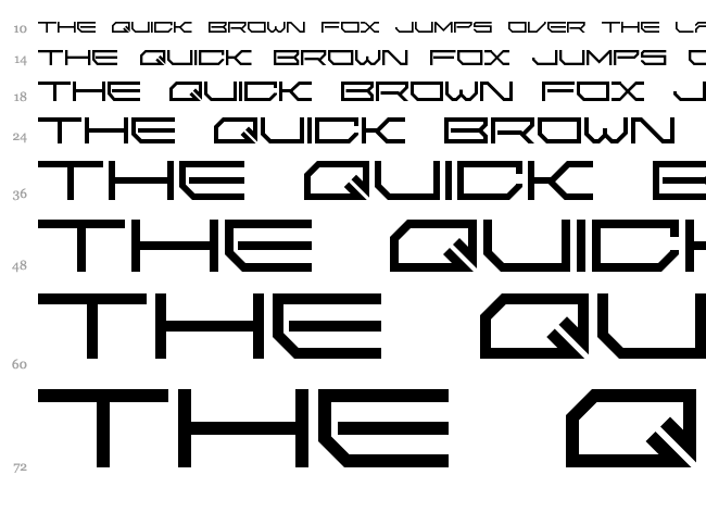 2589 LDR font waterfall