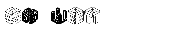 3D Let font