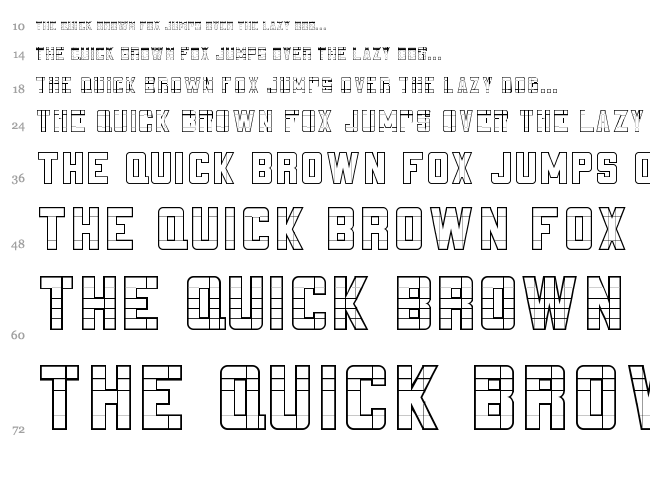 3x5 font waterfall