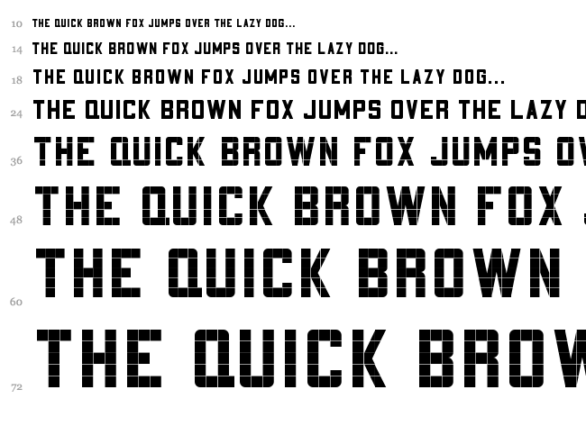 3x5 font waterfall
