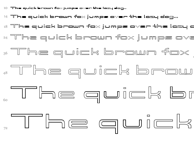 914 font waterfall