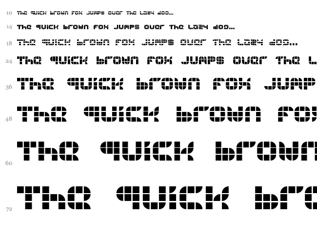 9sqgrd font waterfall