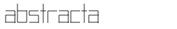 Abstracta font preview