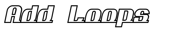 Add Loops font