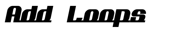 Add Loops font preview