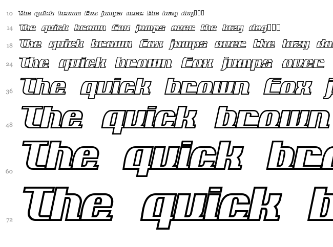 Add Loops font waterfall