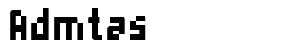 Admtas font