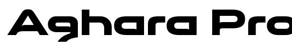 Aghara Pro font