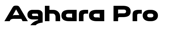 Aghara Pro font preview
