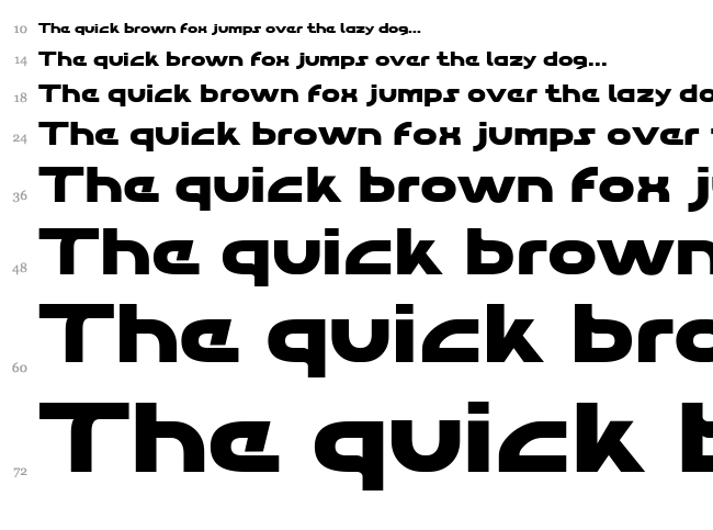 Aghara Pro font waterfall