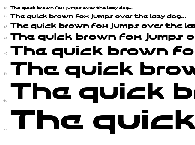 Aghara Pro font waterfall