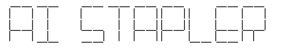 AI Stapler font