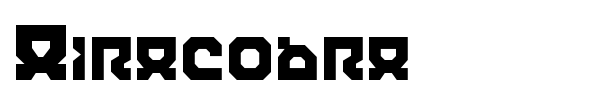 Airacobra font preview