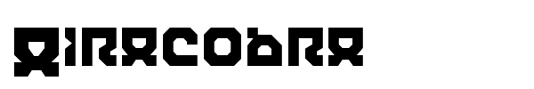 Airacobra font preview
