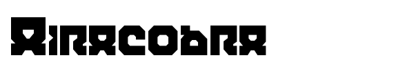 Airacobra font preview