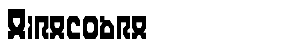 Airacobra font preview