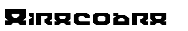 Airacobra font preview