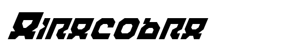 Airacobra font preview