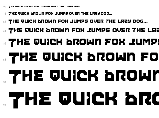 Airacobra font waterfall