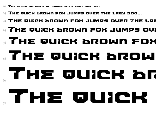 Airacobra font waterfall