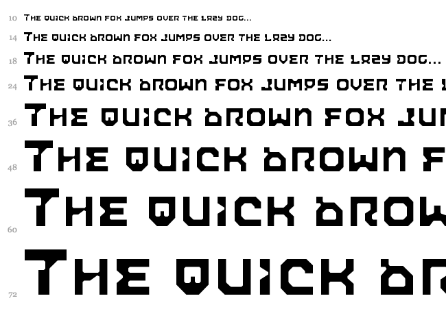 Airacobra font waterfall