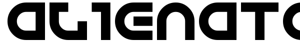 Alienated font