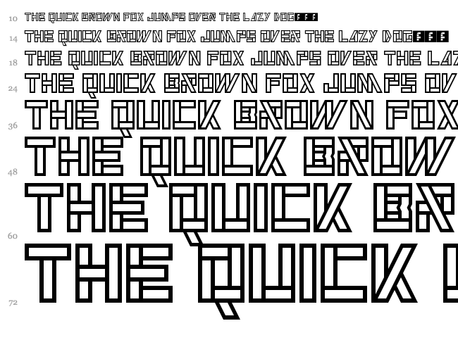 Alkaline font waterfall