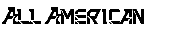 All American font