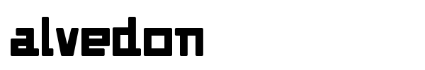 Alvedon font