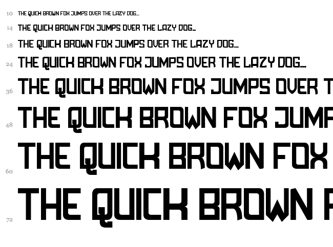 Amboss font waterfall