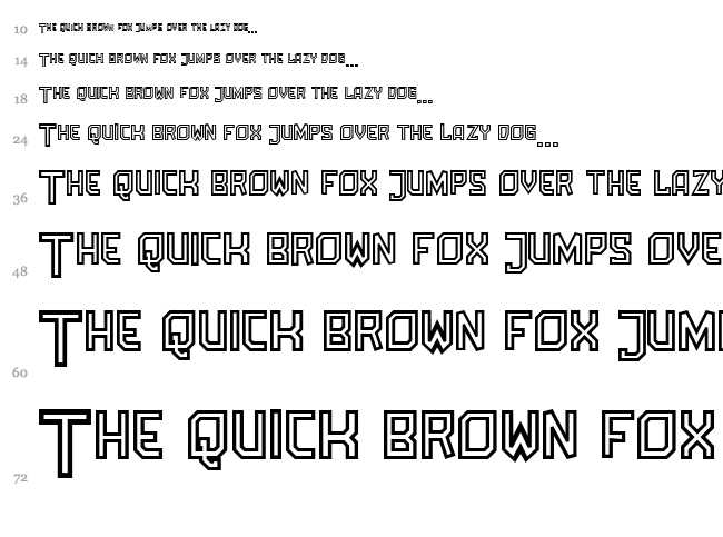 Amboss font waterfall