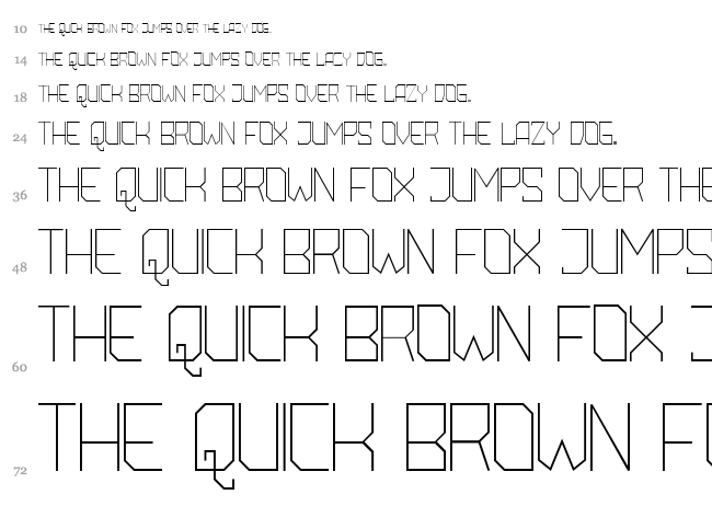 Amboss font waterfall