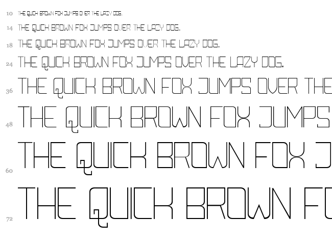 Amboss font waterfall