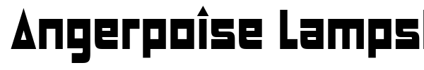 Angerpoise Lampshade font