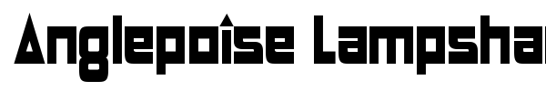 Anglepoise Lampshade font