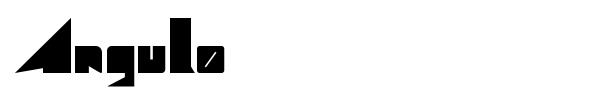 Angulo font