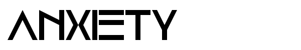 Anxiety font