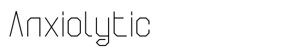 Anxiolytic font