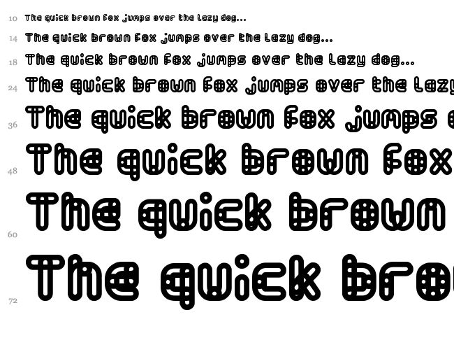 Armored font waterfall