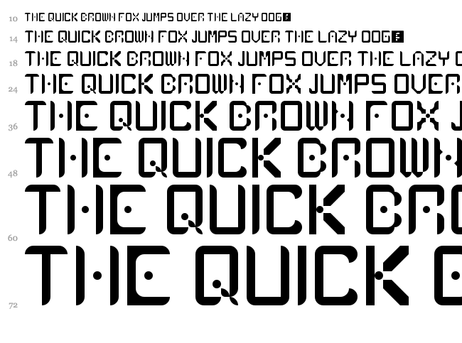 Atlancia font waterfall