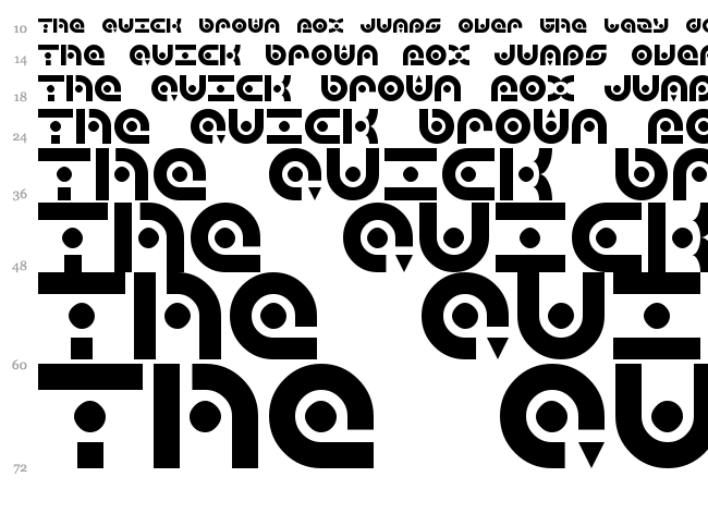 Audio 2012 font waterfall