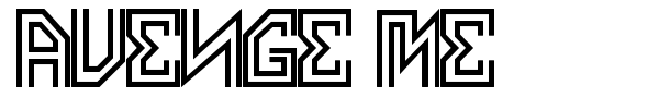 Avenge Me font
