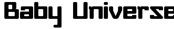 Baby Universe font
