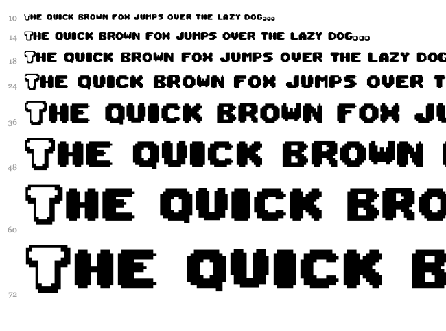 BabyJo font waterfall