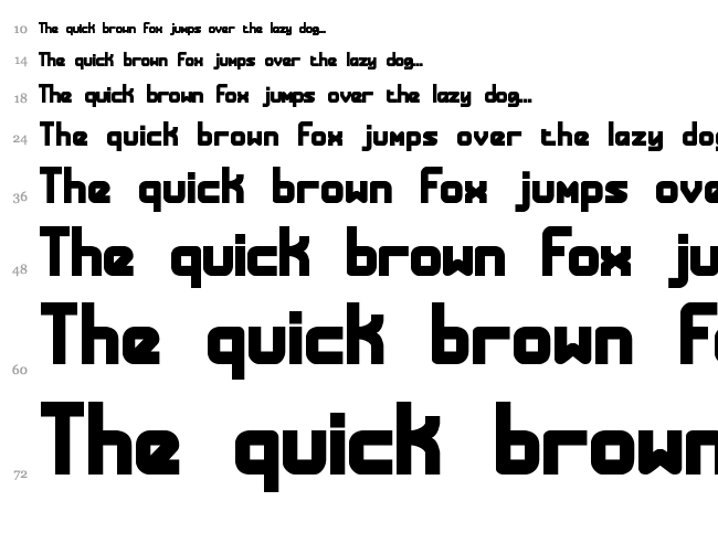 Bandwidth font waterfall