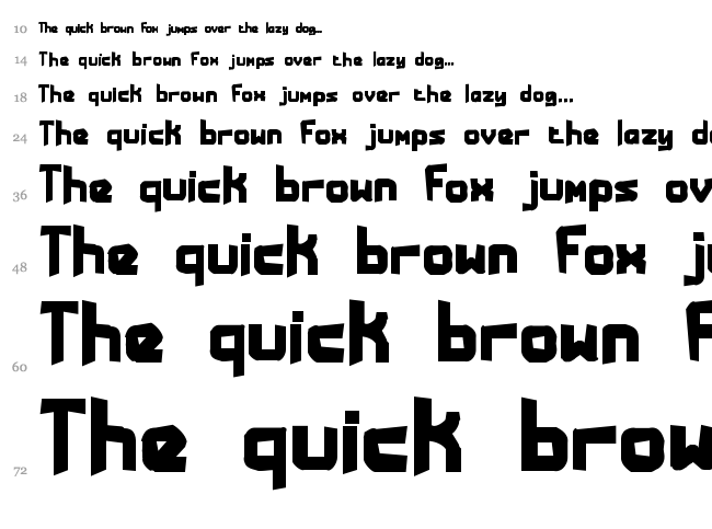 Bandwidth font waterfall