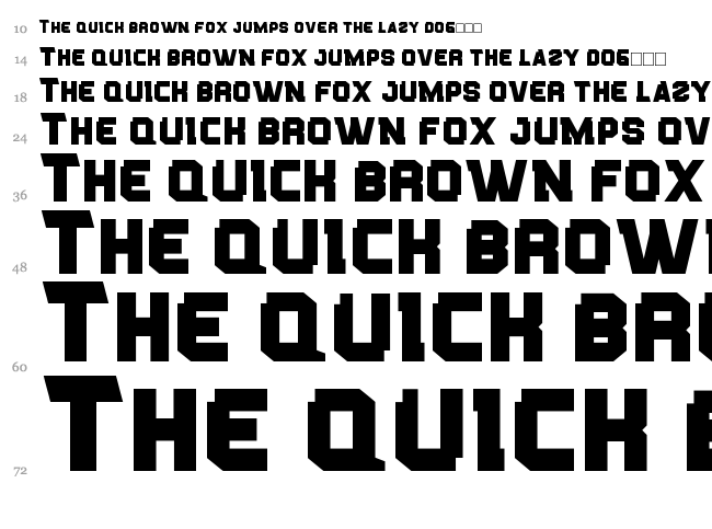 Banzai ! font waterfall