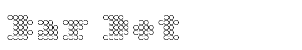 Bar Dot font