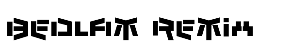 Bedlam Remix font