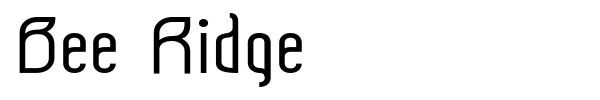 Bee Ridge font